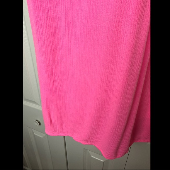 LILLY PULITZER Dusk Racerback Tank Top blouse Shirt Neon Kin Royal Pink Rayon - Picture 6 of 14
